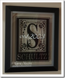 schultz monogram