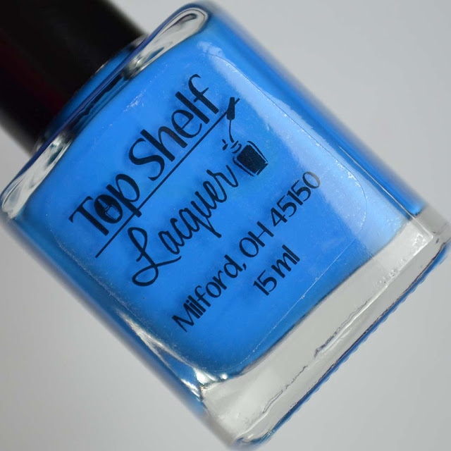 neon blue nail polish