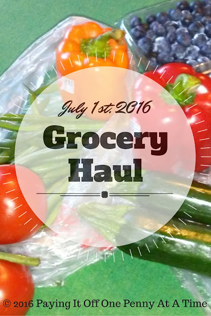 Paying It Off One Penny at a Time: July 1, 2016 Grocery haul and the savings and rebate apps I love