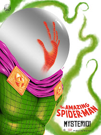 Spider-Man vs. Mysterio Screen Print by Doaly x Grey Matter Art x Marvel Comics