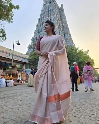 Actress Rachitha mahalakshmi cute looks in saree photoshoot