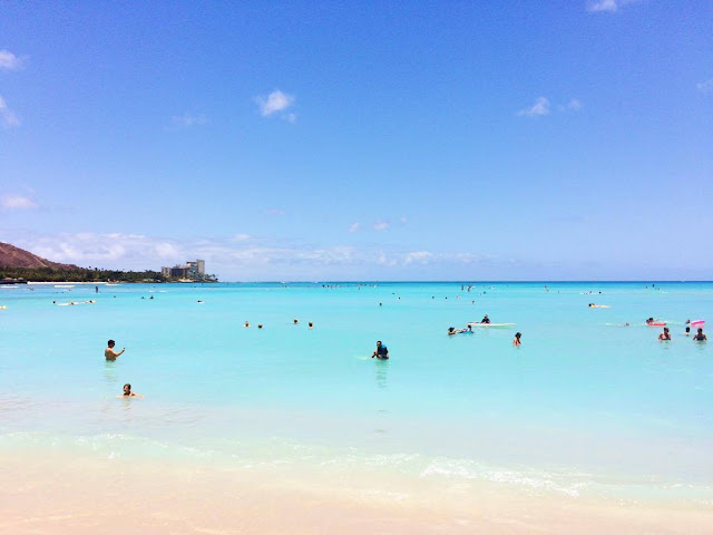 Plage de Honolulu Hawai