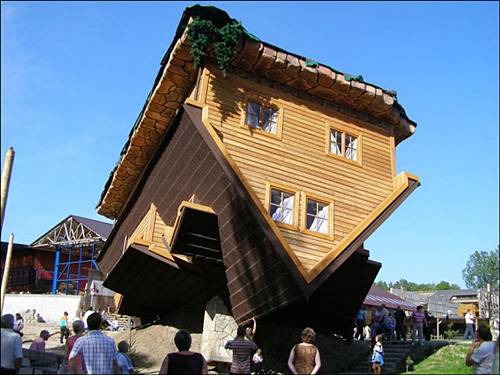 Crazy Upside Down House