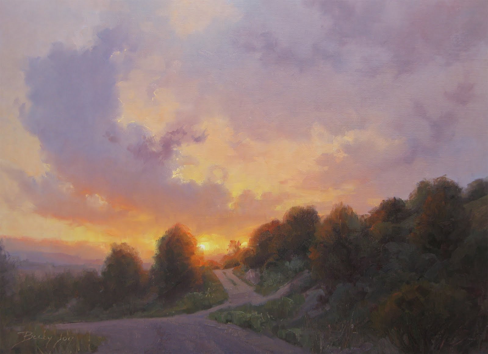 Big Sky oil paintings by BECKY JOY