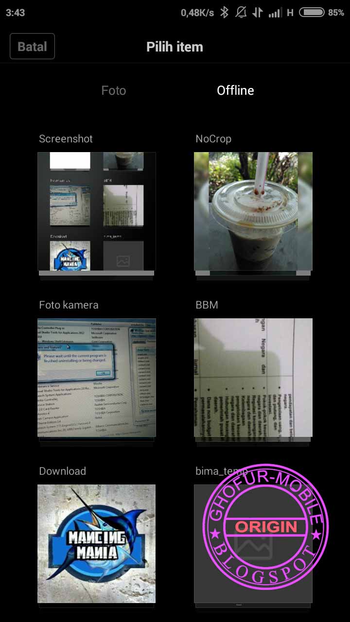 Bagaimana Cara Mengganti DP BBM Di Android Full Screen Sekedar