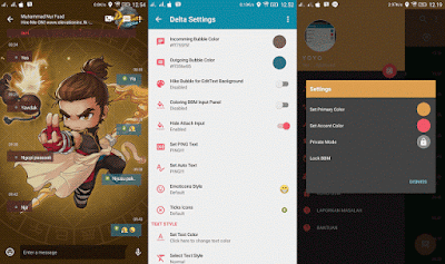 BBM MOD DELTA BBM v3.6.1 Base on v3.0.0.18 Apk Update Terbaru 2016 Gratis