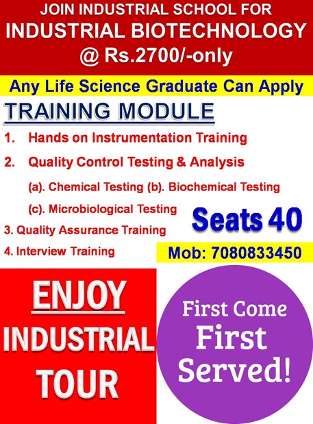 INDUSTRIAL BIOTECHNOLOGY TRAINING @ Rs.2700 (1)