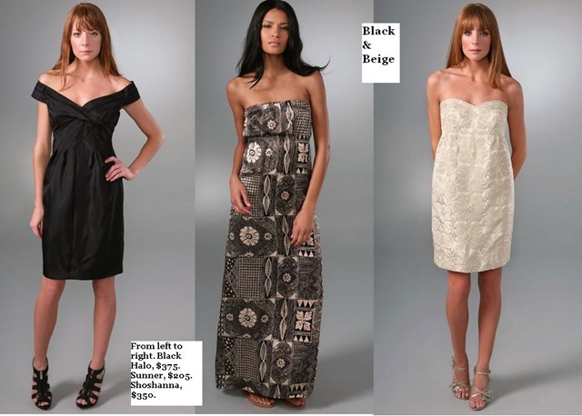 BLACK BEIGE GOWNS When your girls have the ability to choose their own gown