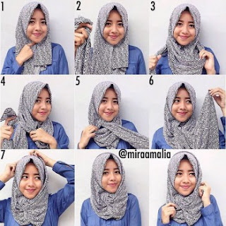 tutorial hijab pashmina kuliah