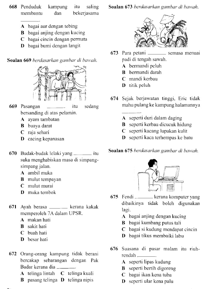 Latih Tubi UPSR Simpulan Bahasa Bersama Insyirah  Akif 