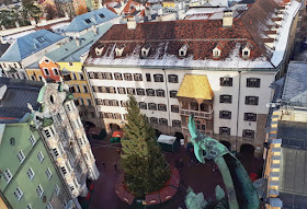 Innsbruck golden roof from the stadtturm aka City Tower