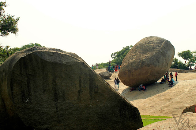 Krishna's butter ball - The Balancing rock of Mahabalipuram