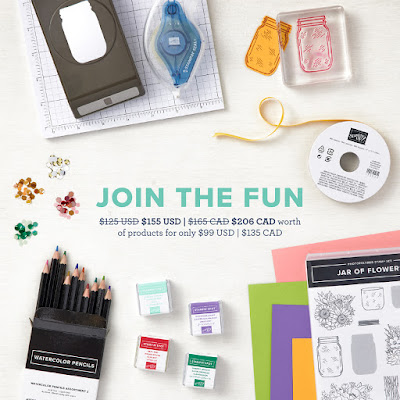 Join my team as a Stampin' Up! Demonstrator for $99 USD and Select $155 USD in merchandise