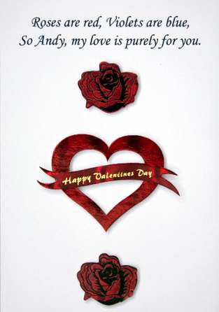 Valentines Day Card 3. HTML Code For Graphic