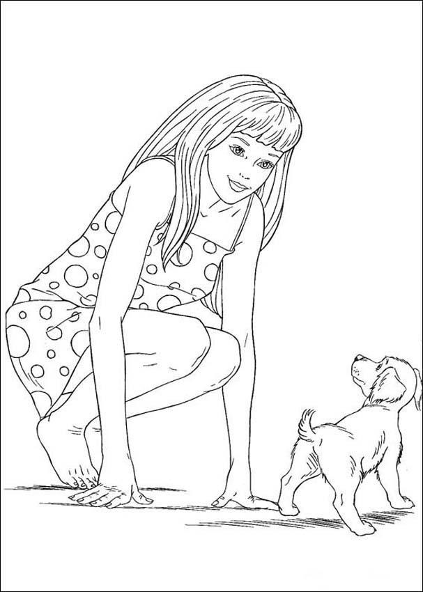 coloring pages for girls barbie. coloring pages for girls