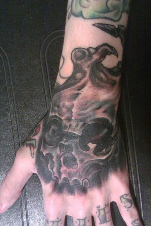 Skull Cover Up Tattoo