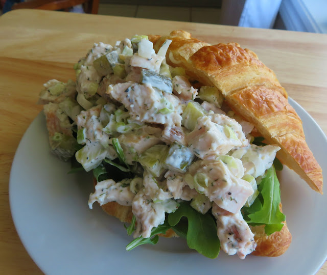 Dill Pickle Chicken Salad Croissants