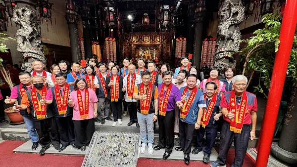 ▲彰化縣媽祖祈福文化節神氣登場，13尊媽祖齊聚爐主宮廟員林福寧宮作客，縣長王惠美與地方仕紳共同參與駐蹕典禮。（記者林明佑攝）