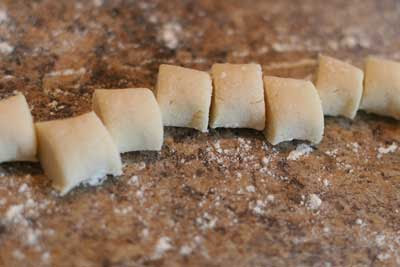 pieces of gnocchi