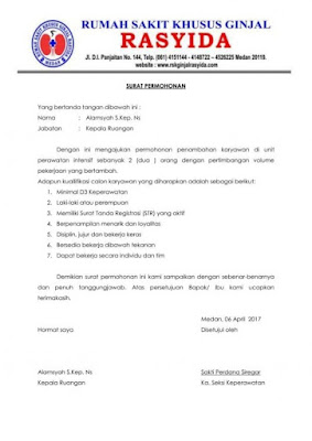 surat dinas kesehatan