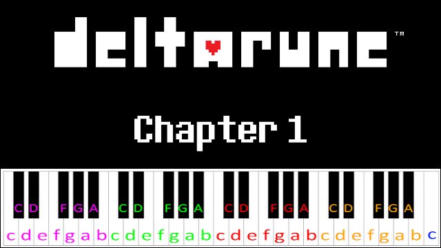 Beginning (Deltarune) Piano / Keyboard Easy Letter Notes for Beginners