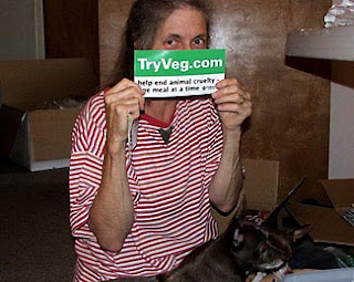 tryveg.com human and her dogs