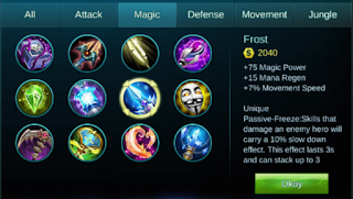 Mobile Legengs Guide Eudora item Frost