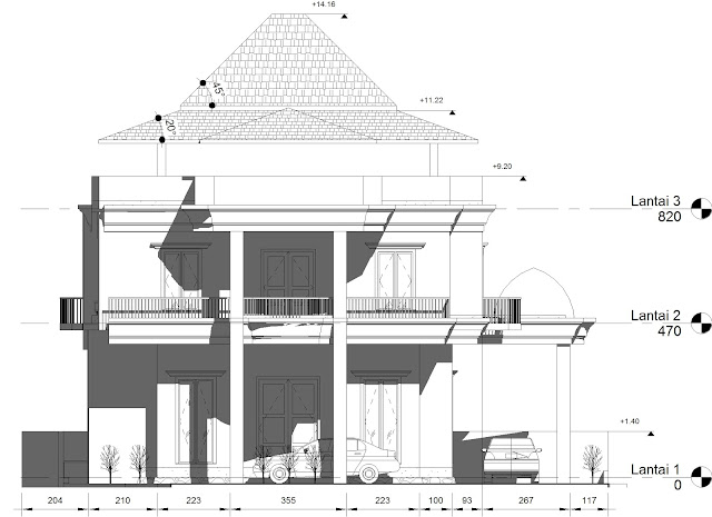 Desain Rumah 3 Lantai - Lubang Buaya Jakarta Timur ~ Renov 