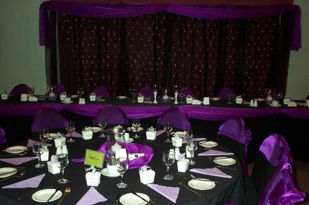 dark purple and black weddings