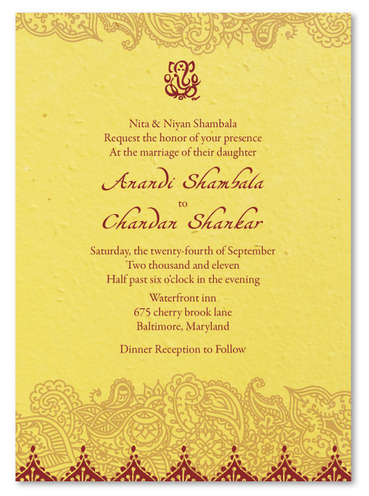 The perfect Indian wedding invitations