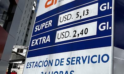 Gasolina extra ecopais 2023 Ecuador Fayals