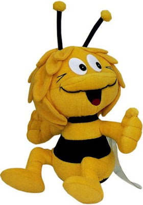 Foto de la abeja Maya en peluche