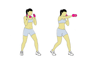 Shadow Boxing with Dumbbells