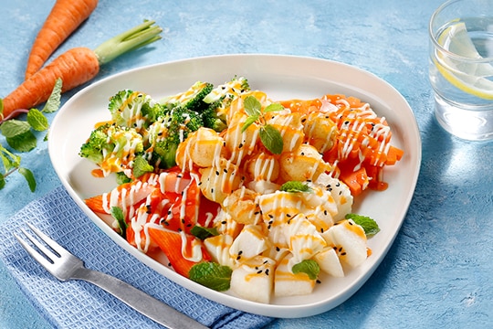 Salad sò điệp chiên giòn