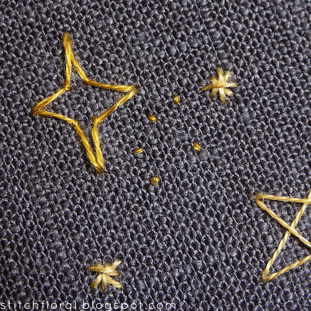 Easy embroidery: how to stitch stars