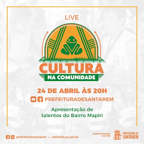 Live "Cultura na Comunidade" : bairro Vitória Régia