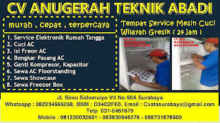 Tempat Service Mesin Cuci Wilayah Gresik ( 24 jam )