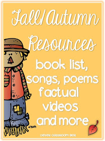 Fall Autumn themed resources books songs factual videos and more