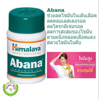 Himalaya Abana ขนาด 60 เม็ด ลดไขมันสะสมไขมันในเส้นเลือด ลดคลอเลสเตอรอล