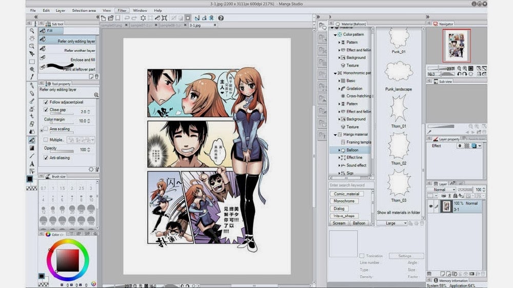  Manga  Studio  EX 5  0 2 Full Materials And Keygen Ray 