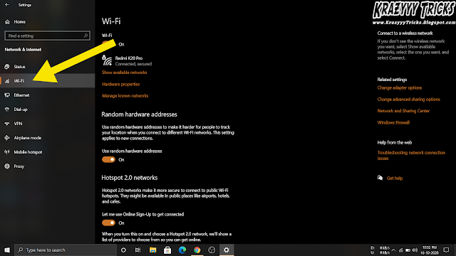 How to View Saved Wi-Fi Passwords in Windows 10 - Krazyyy Tricks