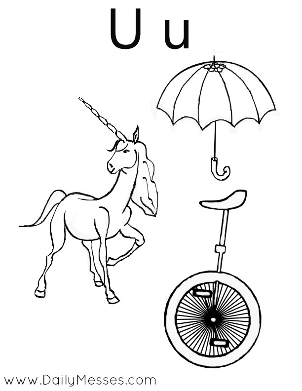 Download Daily Messes: U is for Umbrella, Unicorn, and Under