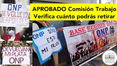 #devoluciónONP listo para ser aprobada por insistencia Nuevo dictamen verifique cuanto podrá retirar