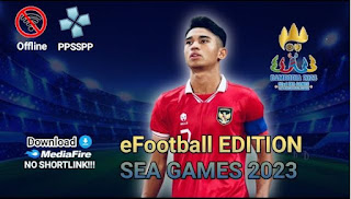 Download eFootball ISO PES Cambodia 2023 Southeast Asian Games PPSSPP Best Graphics English Version