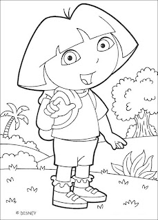 Dora the explorer coloring pages for kids ideas