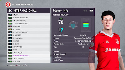 PES 2020 Faces Rodrigo Dourado