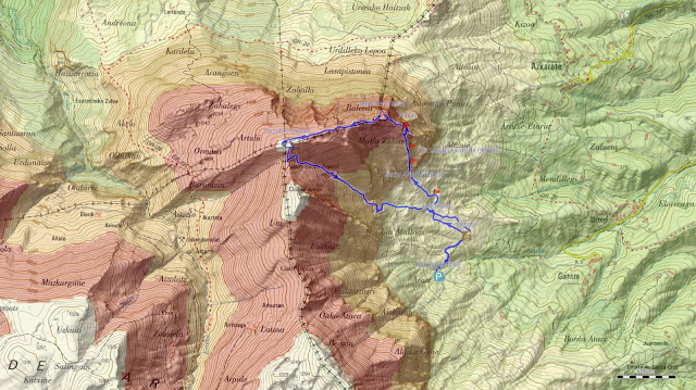 Mapa Ruta Balerdi Arista Sur