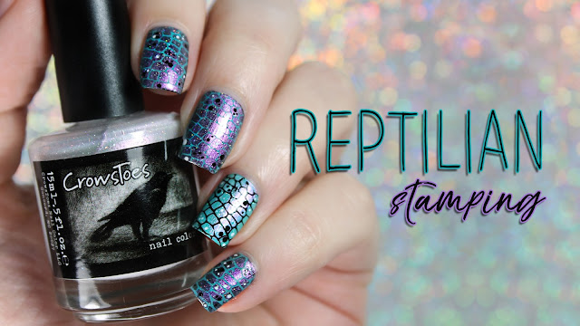 Reptilian Stamping Nail Art