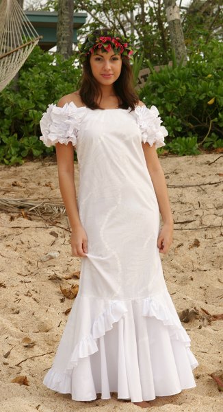 Hawaii wedding dress