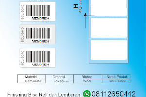 Toko Label Stiker Barcode 60x40